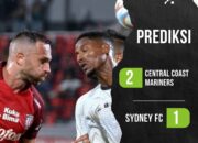 PREDIKSI CENTRAL COAST MARINERS VS SYDNEY FC 18 MAY 2024