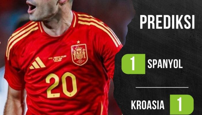 Prediksi Spanyol vs Kroasia Sabtu 15 Juni 2024