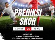 Prediksi Al-Ittihad vs Al-Ahli 1 November 2024: Derby Sengit di Liga Pro Saudi