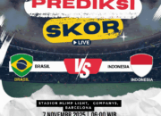 Prediksi Brasil vs Indonesia 7 November 2025: Tantangan Besar untuk Garuda di Negeri Samba