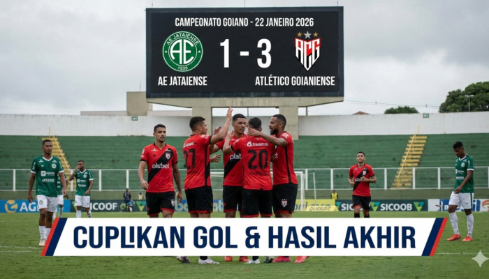 Cuplikan Gol AE Jataiense vs Atletico Goianiense: Brazil Goiano 22 Januari Berakhir 1-3