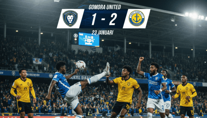 Cuplikan Gol Gomora United vs Cape Town City: South Africa National Division 1 – 23 Januari Berakhir 1-2