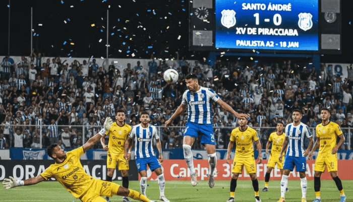 Cuplikan Gol Santo Andre vs XV de Piracicaba: Brazil Paulista A2 18 Januari Berakhir 1-0