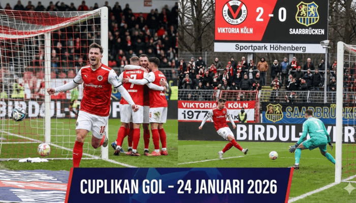Cuplikan Gol Viktoria Koln vs Saarbrucken: 3. Bundesliga 24 Januari Berakhir 2-0