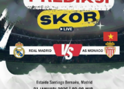 Prediksi Real Madrid vs AS Monaco 21 Januari 2026: Los Blancos Diunggulkan di Santiago Bernabéu