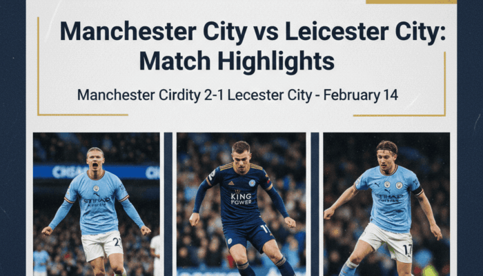 Cuplikan Gol Manchester City vs Leicester City: Premier League (Dini Hari 14 Feb 2026)
