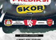 Prediksi Bayer Leverkusen vs Arsenal 12 Maret 2026: Duel Panas Penentuan di Eropa