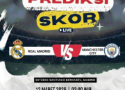 Prediksi Real Madrid vs Manchester City 12 Maret 2026: Duel Raksasa Penentu Tiket Perempat Final