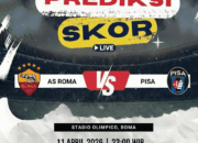 Prediksi AS Roma vs Pisa 11 April 2026: Giallorossi Diunggulkan Menang Mudah