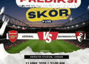 Prediksi Arsenal vs Bournemouth 11 April 2026: The Gunners Diunggulkan di Emirates