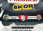 Prediksi Central Coast Mariners vs Brisbane Roar 10 April 2026: Mariners Lebih Diunggulkan di Kandang