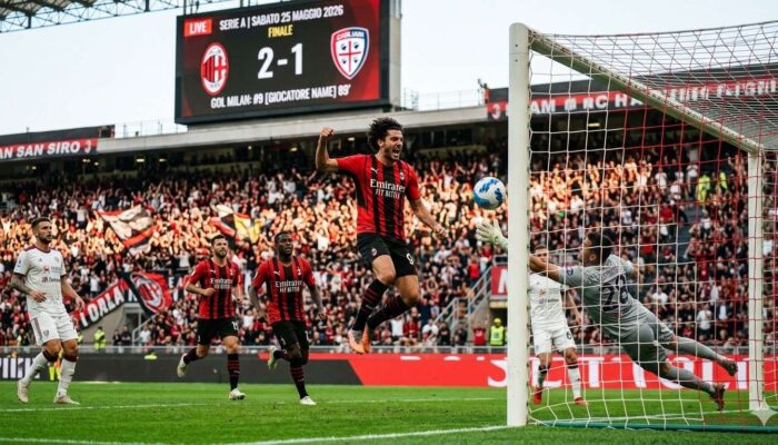Cuplikan Gol AC Milan vs Cagliari 25 Mei 2026: Rossoneri Menang Dramatis di San Siro