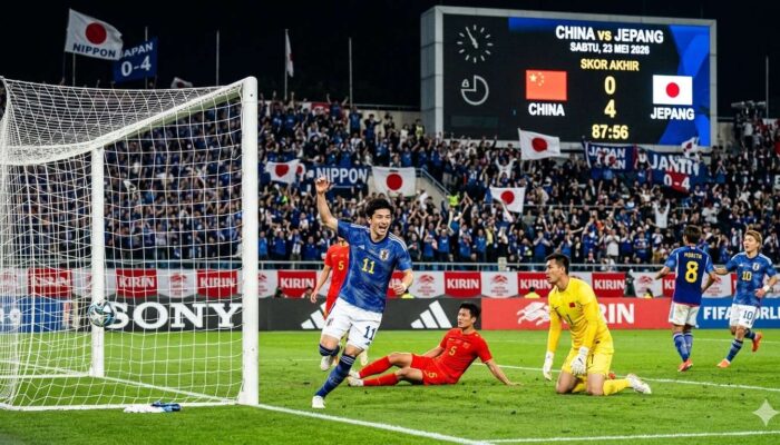 Cuplikan Gol China vs Jepang 23 Mei 2026: Samurai Biru Tampil Superior