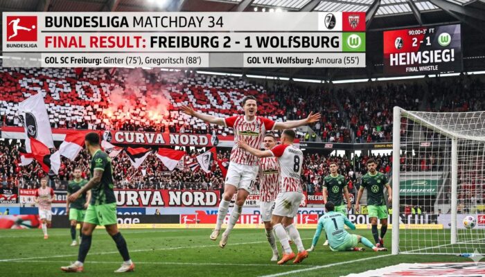 Cuplikan Gol Freiburg vs Wolfsburg 4 Mei 2026: Duel Sengit Bundesliga