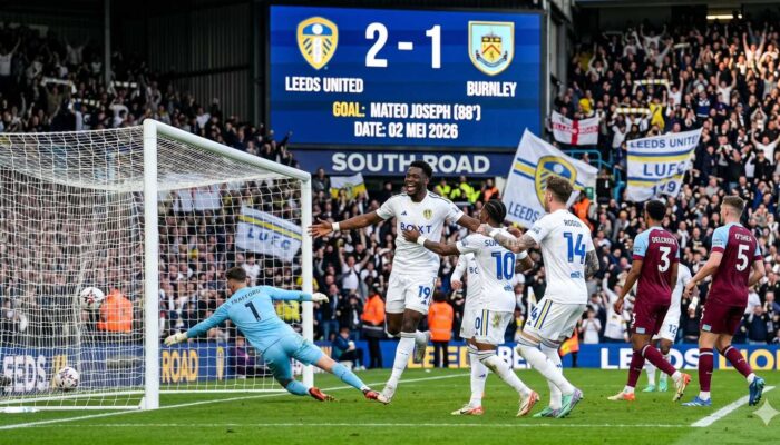 Cuplikan Gol Leeds United vs Burnley: Pertarungan Raksasa Inggris Berebut Tiket Premier League!