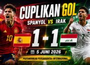 Cuplikan Gol Spanyol vs Irak 5 Juni 2026: Ferran Torres Cetak Gol, Merchas Doski Selamatkan Irak