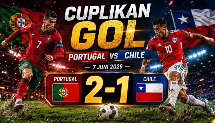 Cuplikan Gol Portugal vs Chile 7 Juni 2026: Bruno Fernandes Bersinar, Selecao Menang 2-1