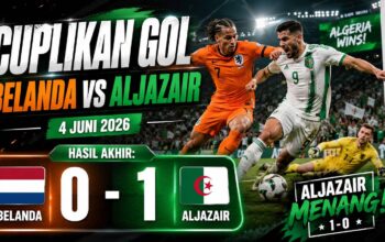 Cuplikan Gol Belanda vs Aljazair 4 Juni 2026: Gol Spektakuler Hadj Moussa Bungkam Oranje