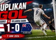 Cuplikan Gol Inggris vs Selandia Baru 7 Juni 2026: Harry Kane Jadi Penentu Kemenangan The Three Lions