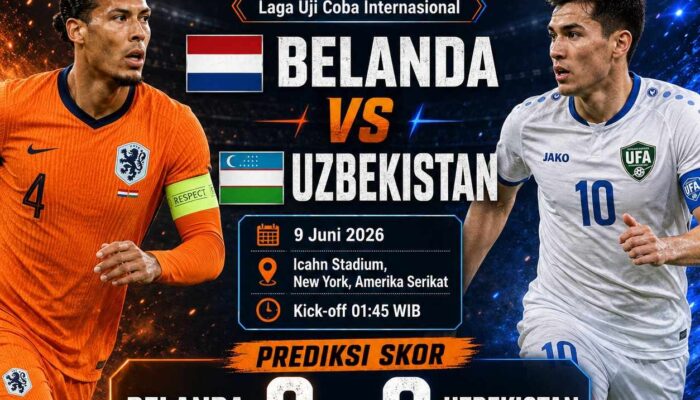 Prediksi Belanda vs Uzbekistan 9 Juni 2026: Oranje Diunggulkan dalam Laga Pemanasan Piala Dunia