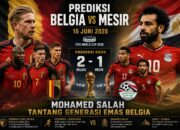Prediksi Belgia vs Mesir 16 Juni 2026: Mohamed Salah Tantang Generasi Emas Belgia