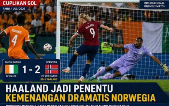 Cuplikan Gol Pantai Gading vs Norwegia Rabu, 1 Juli 2026: Haaland Jadi Penentu Kemenangan Dramatis Norwegia