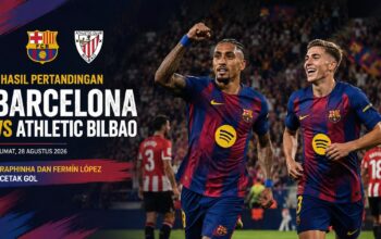 Hasil Pertandingan Barcelona vs Athletic Bilbao 2-0, Jumat 28 Agustus 2026: Raphinha dan Fermín López Cetak Gol