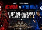 Hasil Pertandingan AC Milan vs Inter Milan 5 Agustus 2026: Derby della Madonnina Berakhir Imbang 1-1