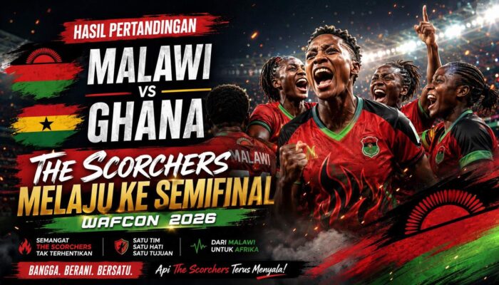 Hasil Pertandingan Malawi vs Ghana 2-1: The Scorchers Melaju ke Semifinal WAFCON 2026