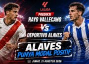 Prediksi Rayo Vallecano vs Deportivo Alaves Jumat, 21 Agustus 2026: Alaves Punya Modal Positif